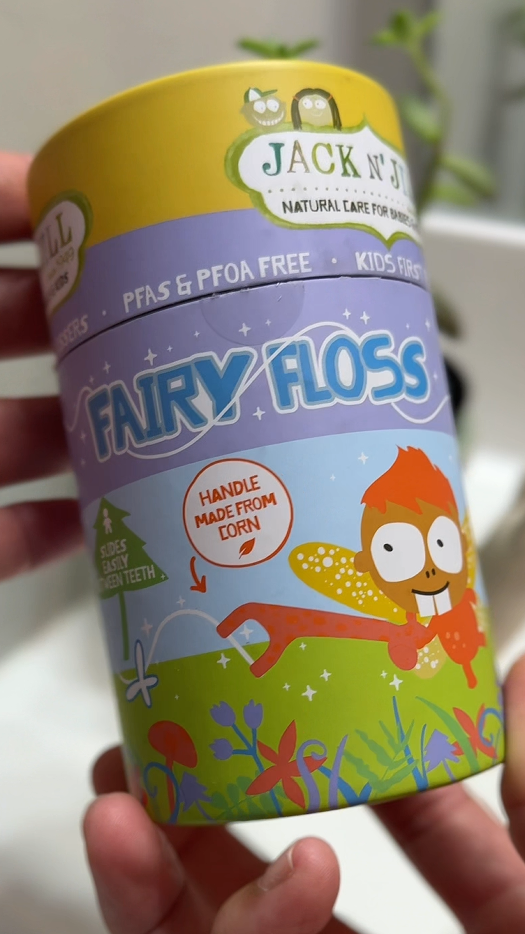 Amazon.com : Jack N Jill Fairy Floss Kids Dental Flossers, 30